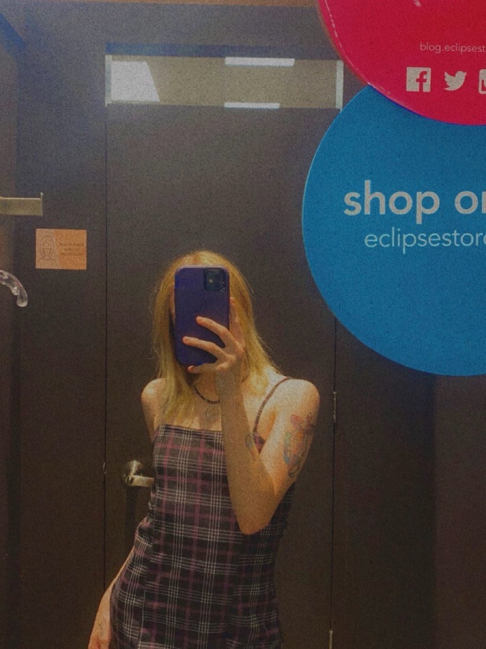 Eclipse Purple plaid dress